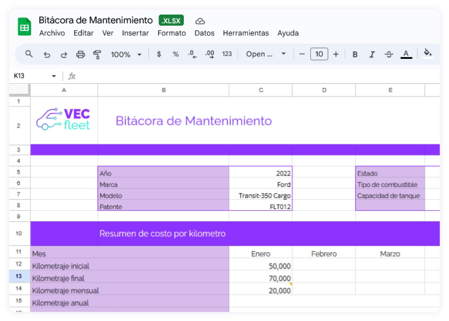 ¡Gracias por descargar la Bitácora de Mantenimiento Vehicular!